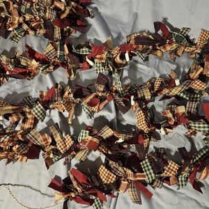 20' Handmade Farmhouse Lighted Rag Garland